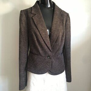 The Limited Brown Tweed Jacket Blazer